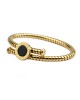 Bvlgari Bangle in 18kt Yellow Gold with Black Onyx