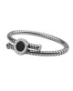 Bvlgari Bangle in 18kt White Gold with Black Onyx