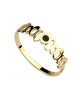 Bvlgari Bangle Bracelet in 18kt Yellow Gold with Black Onyx