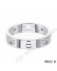 Cartier love ring in white gold with 4 diamonds