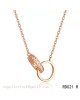 Cartier love necklace pink gold rings with diamonds 