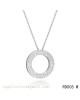 Cartier love necklace set in white gold with diamonds 