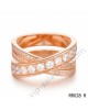 Cartier paris nouvelle vague ring in pink gold with diamonds