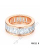 Cartier Round ring in pink gold with crystal