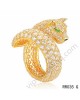 Cartier panther motif ring in yellow gold with diamonds emerald onyx