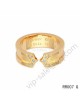 Cartier double c wedding band ring in yellow gold with diamonds