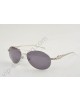 Cartier leopard aviator sunglasses in silver-colored metal and glitter acetate, polarized dark grey lenses-5102339