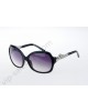 Cartier square black frame sunglasses,black temples with silver panthers head,purple gradient lenses-CAO703s