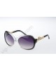 Cartier square black-silver frame sunglasses,black-silver temples with gold panthers head,purple gradient lenses-CAO703s