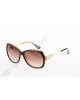 Cartier large black-light brown frame sunglasses,with gold colored lionhead and gold colored beads on black-light brown temples,gradient brown lenses-CAO733s