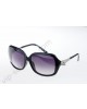 Cartier black sunglasses in silver-colored Panthers head metal,polarized purple gradient lenses-CAP0612