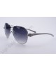 Cartier Snakeheads aviator sunglasses in steel-colored metal and glitter acetate, polarized purple gradient lenses-T8200665