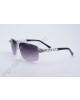 Cartier Snakeheads aviator sunglasses in silver-colored metal with five ring, polarized purple gradient lenses-T8200668