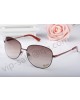 Gucci medium rectangle burgundy metal frame sunglasses