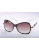 Gucci medium rectangle white-black frame sunglasses