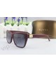 Gucci special edition medium rectangle red frame sunglasses