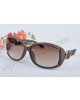 Gucci medium dark brown frame sunglasses with GG detail