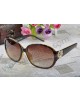 Gucci large light brown and black frame sunglasses