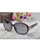 Gucci large dark brown frame sunglasses with heart-shaped GG