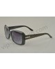 Gucci medium rectangle black frame sunglasses