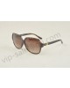 Gucci large square dark brown frame sunglasses