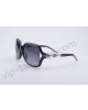 Gucci large square frame sunglasses with two diamond