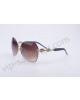 Gucci medium butterfly gold frame sunglasses with diamonds