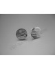 Gucci round tag engraved Earrings