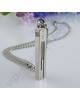 Gucci rectangular G hollow sterling silver color necklace