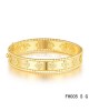 Van Cleef & Arpels Perlée clover Small model bracelet Yellow gold with diamonds