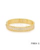 Van Cleef & Arpels Perlée bracelet in Yellow gold with diamond