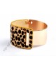 Hermes Bangle in 18kt Pink Gold with Horse Hair