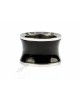 Bvlgari ANISH KAPOOR RING IN BLACK WITH STEEL SIDES, WIDE