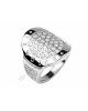 Bvlgari Ring in 18kt White Gold with Pave Diamonds