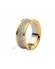 Bvlgari Anish Kapoor Ring in 18kt Yellow Gold with Pave Diamonds