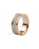 Bvlgari Anish Kapoor Ring in 18kt Pink Gold with Pave Diamonds