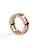 Bvlgari B.zero1 One Band Ring in 18kt Pink Gold and Steel