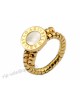 Bvlgari Ring in 18kt Yellow with White Mother of Pearl