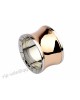 Bvlgari Anish Kapoor Ring in 18kt Pink Gold and Steel, Wide