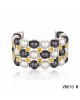 Louis Vuitton three rows Multicolour Pearl Bracelet in the white gold