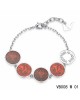 Louis Vuitton Golden Swarovski Bracelet with red strass-encrusted in the white gold