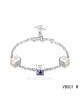 Louis Vuitton Gamble Bracelet with three glamorous dice pattern and purple strass-encrusted in white gold