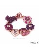 Louis Vuitton heart Bracelet with dice pattern in the pink gold