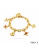 Louis Vuitton adjustable metal bracelet in the yellow gold