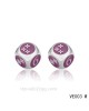 Louis Vuitton globular earrings in white