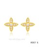 Louis Vuitton star earrings in yellow with diamonds
