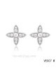 Louis Vuitton star earrings in white with diamonds