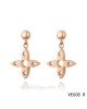 Louis Vuitton star hang earrings in pink