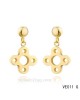 Louis Vuitton flower earrings in yellow