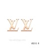 Louis Vuitton " LV " logo earrings in pink